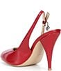 Guess Ilovea Leather Peep Toe Slingback Pumps - Image 3