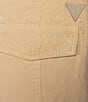 Guess Kai Cargo Capri Pants, Color:Foamy Taupe Multi - Image 4