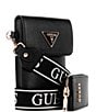 Guess Latona Chit Chat Phone Crossbody Bag, Color:Black - Image 4