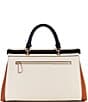 Guess Levante Cognac Multi Luxury Satchel Bag, Color:Cognac Multi - Image 2