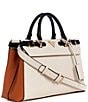 Guess Levante Cognac Multi Luxury Satchel Bag, Color:Cognac Multi - Image 4