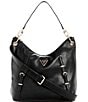 Guess Levia Large Hobo Shoulder Bag, Color:Black - Image 1