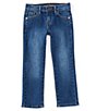 Color:Medium Blue - Image 1 - Little Boys 2T-7 Core Stretch Denim Jeans