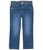 Color:Medium Blue - Image 1 - Little Boys 2T-7 Core Stretch Denim Jeans
