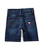 Guess Little Boys Core Stretch Denim Shorts, Color:Dark Blue - Image 2