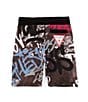 Guess Little Boys Graffiti Printed Active Shorts, Color:Grey - Image 2