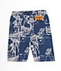 Color:Bright Navy - Image 2 - Little Boys 2T-7 Palm Active Shorts