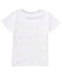 Color:Multi - Image 2 - Little Boys 2T-7 Short Sleeve Logo-Detailed Striped T-Shirt