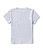 Color:Open Blue - Image 2 - Little Boys 2T-7 Short Sleeve Surf Graphic T-Shirt