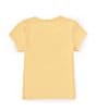 Color:Medium Yellow - Image 2 - Little Girls 2T-7 Short Sleeve Graphic T-Shirt
