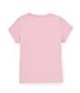 Color:Pink - Image 2 - Little Girls 2T-7 Short Sleeve Graphic T-Shirt