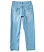 Color:Blue - Image 2 - Little Girls 2T-7 Classic Denim Skinny Jeans