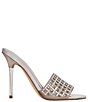 Color:Silver - Image 2 - Mably Rhinestone Stiletto Dress Sandals