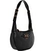 Guess Malva Leather Gold Metal Hobo Bag, Color:Black - Image 4