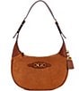 Guess Malva Suede Hobo Bag, Color:Cognac - Image 1