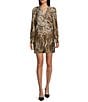 Guess Marion Fix Wrap Dress, Color:Wavy Leopard Pint - Image 1