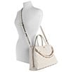 Guess Maxine Girlfriend Quilted Satchel Top Handle Chain Strap Bag - Image 5