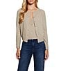 Guess Mena Long Sleeve Classic Crew Cardigan - Image 1