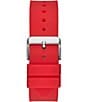 Color:Red - Image 3 - Men's Black Red Silicone Multi-Function Watch