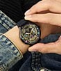 Guess Men's Day of the Dead Multifunction Black Silicone Strap Watch, Color:Black - Image 5