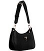 Color:Black - Image 4 - Meridian Mini Top Zip Shoulder Bag