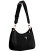 Guess Meridian Mini Top Zip Shoulder Bag, Color:Black - Image 4