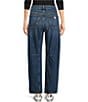 Guess Mid Rise Barrel Fit Jeans, Color:Dark Blue - Image 2