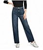 Guess Mid Rise Barrel Fit Jeans, Color:Dark Blue - Image 1