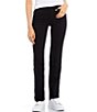 Color:Carrie Black - Image 1 - Mid-Rise Straight Jeans