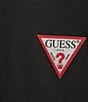 Guess Mini Triangle Short Sleeve T-Shirt, Color:Jet Black - Image 4