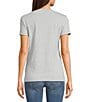 Guess Mini Triangle Short Sleeve T-Shirt, Color:Medium Grey - Image 2