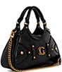 Guess Mintha Small Satchel Bag, Color:Black - Image 4