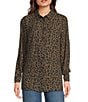 Guess New Clouis Animal Print Blouse, Color:Animal Print - Image 1