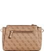 Color:Latte Logo - Image 2 - Noelle Logo Triple Compartment Crossbody Bag