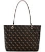 Guess Noelle Small Tote Bag, Color:Brown Logo - Image 2