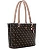 Guess Noelle Small Tote Bag, Color:Brown Logo - Image 4