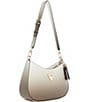 Color:Grey - Image 4 - Noelle Top Zip Shoulder Bag