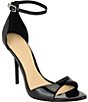 Guess Olivey Patent Leather Ankle Strap Dress Sandals - Image 1