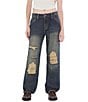 Guess Originals Mid Rise Distressed Carpenter Jeans, Color:Go Wonder Dark Wash - Image 1