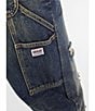 Guess Originals Mid Rise Distressed Carpenter Jeans, Color:Go Wonder Dark Wash - Image 4