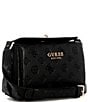 Guess Phoebe Mini Crossbody Bag, Color:Black Logo - Image 4