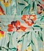 Color:Multi - Image 4 - Romana Rose Meadow Print Halter Neck Fit & Flare Chiffon Dress