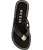 Guess Sabrie Hardware Detail Platform EVA Wedge Thong Sandals - Image 5