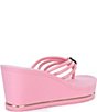 Guess Sabrie Hardware Detail Platform EVA Wedge Thong Sandals - Image 2