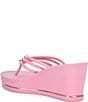 Guess Sabrie Hardware Detail Platform EVA Wedge Thong Sandals - Image 3