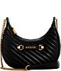 Guess Sela Mini Quilted Crossbody Bag, Color:Black - Image 1