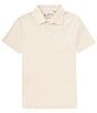 Color:Ivory - Image 1 - Short Sleeve Nolan Polo Shirt