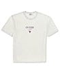 Color:White - Image 1 - Short Sleeve Printed Baker Logo T-Shirt