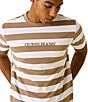 Guess Short Sleeve Regular Striped T-Shirt - Image 3