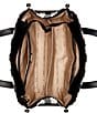 Color:Black multi - Image 3 - Silvana 2 Compartment Gingham Tote Bag